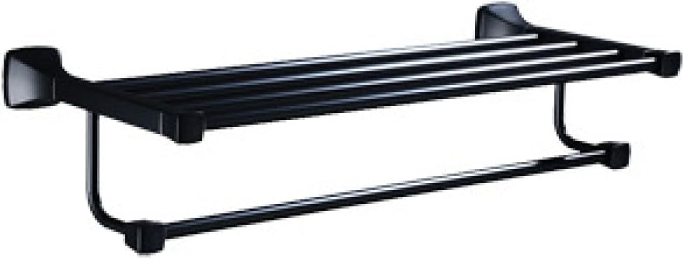 Modern Brushed Aluminum Bathroom Accessories - Robe Hook, Towel Bar, Soap Basket, Toilet Paper - Wall-Mounted Fittings Home & Hotel(Towel Rack)