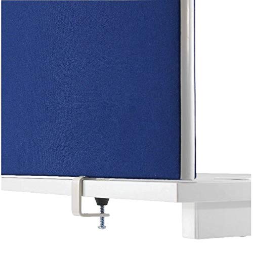 Jemini Straight Desk Mounted Screen 1200X25X400Mm Blue KF78978 - 4