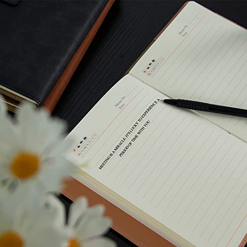 Leather Journal For Men & Women, Notebooks Journal For Work, Journals For Writing, Diary For School/Travel/Business/Work/Home Writing, Hardcover Notebook With Pen Holder&Magnetic Buckle, 200 Pages 100 Gsm Thick Paper, A5 Size (Brown) #TOP3