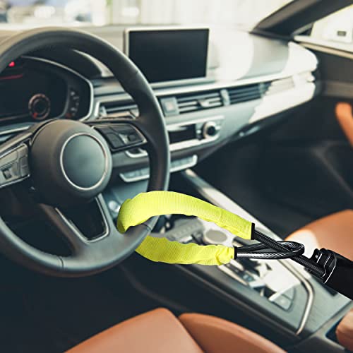 Leadrise Car Steering Wheel Lock Seat Belt Lock Security Anti-Theft With 2 Keys Universal Fit Most Cars Vehicle Suv Golf Cart Truck #TOP2
