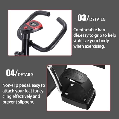 Image of iMeshbean Exercise Bike, Stationary Bikes for Home Indoor Cycling Bike for Home Cardio Gym, Workout Bike with LED Monitor, Silent Belt Drive, Seat Height Adjustable, Resistance Adjustable