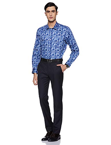 Image of Amazon Brand - Arthur Harvey Men's Printed Regular Fit Shirt (SS20-AH-SH-01 DigiPrn Navy 42)