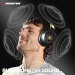 Monster Persona SE ANC Active Noise Cancelling Headphones, Over Ear Bluetooth Headphones Wireless, 60H Playtime, HiFi Stereo Audio, Deep Bass, Built-in Mic, Memory Foam Ear Cups for Home (Black) - Image 2