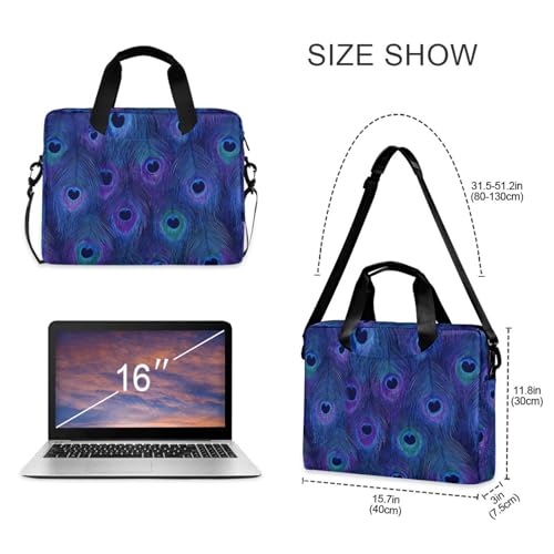 Laptop Bag con Estampado Pavo Real 15.6 Pulgadas miniatura 5