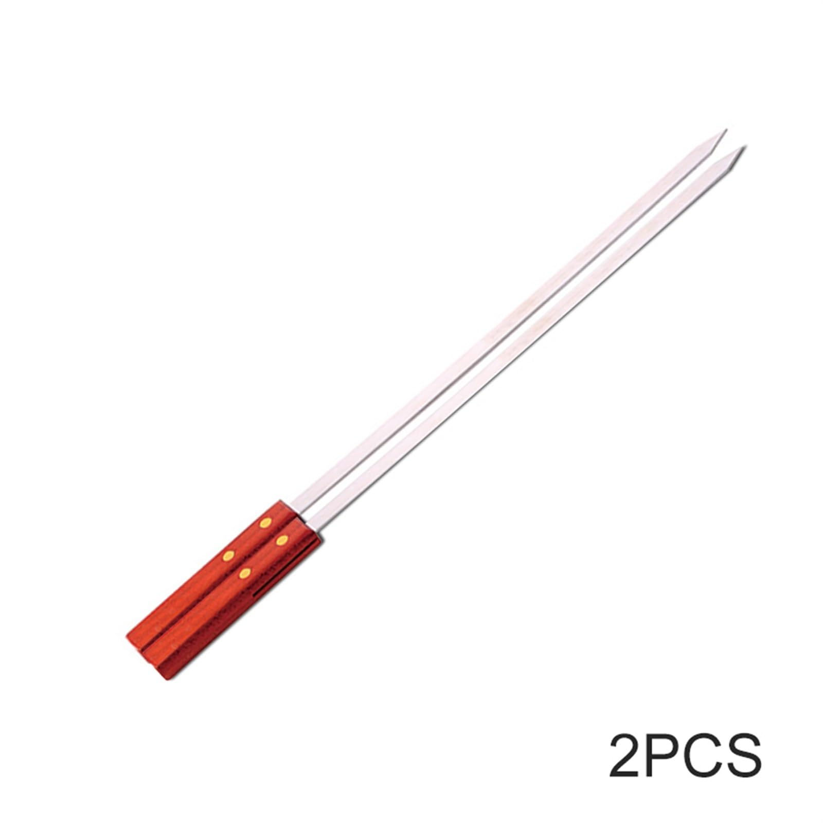 Spiedini piatti in acciaio inox per barbecue e spiedini(2 Pieces)