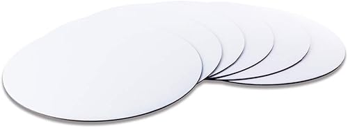 Transon Paquete de 6 paneles de lienzo redondos para pintar de 12 pulgadas