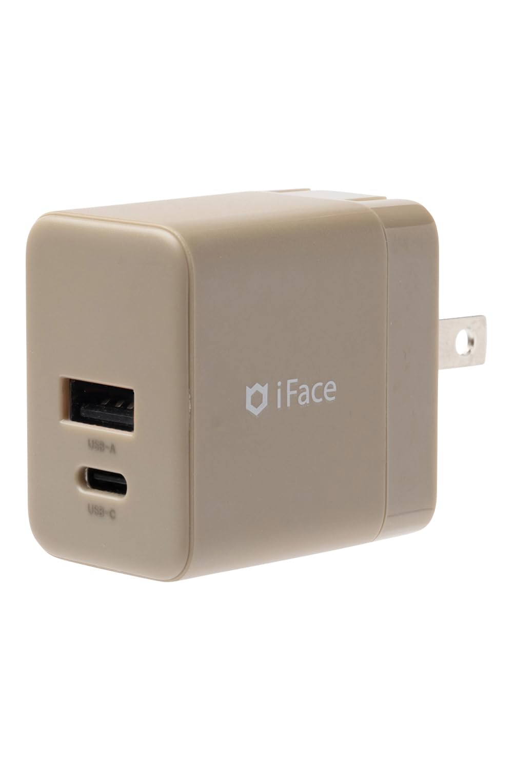 Amazon | iFace GaN ACアダプター 35W (ベージュ)【 AC充電器 2ポート
