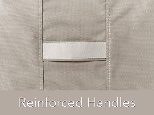 Covermates Round Accent Table Cover - Premium Polyester, Weather Resistant, Drawcord Hem, Patio Table Covers-Clay #TOP3