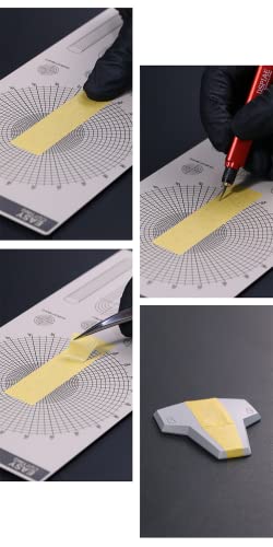 Image of DSPIAE Masking Tape Cutting Mat Double Sided Design Model Building Tools Cutting Plate - Arc Shapped