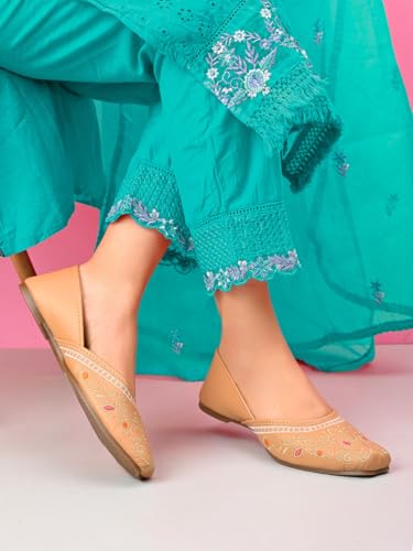 Image of XE Looks Flat Comfortable, Trend & Fancy Punjabi Jutti For Women & Girls