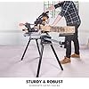 Evolution Power Tools R255SMS+ PLUS 10-Inch Sliding Miter Saw Plus Multi-Material Multi-Purpose & Power Tools EVOMS1 Miter Saw Stand Compact & Folding, Universal Fits Most Brands