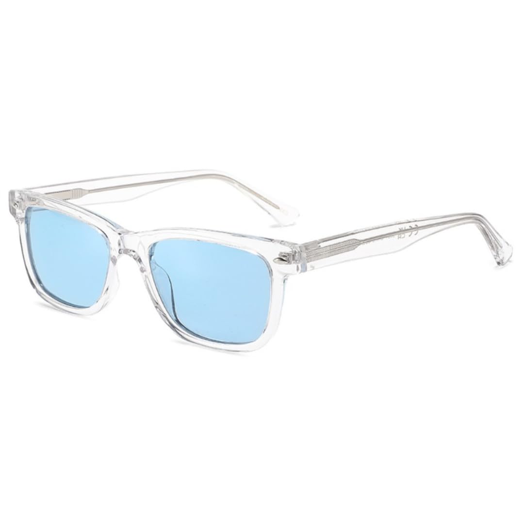 Gafas de sol con montura de titanio, protección UV400, polarizadas, para exteriores, montura pequeña de acetato, protección UV400.