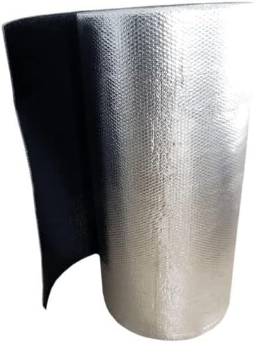 Reflective Black / Silver FOIL Double Bubble Foil Insulation Roll 12X5 R8