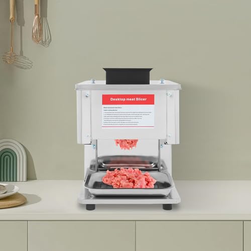 Cortadora eléctrica de carne 1500W acero inoxidable miniatura 4