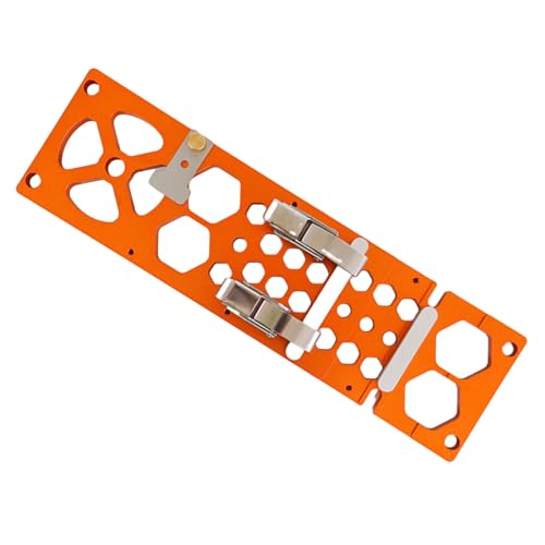 OKSTENCK 340mm Aluminum Alloy Track Saw Square Guide – 90° Right Angle Rail Clamp For Circular Saws, Compatible With Festool, Makita, Milwaukee – Orange