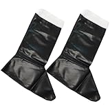 [ifundom] サンタクロースコスプレブーツカバー 柔軟レザー素材 着脱快適 クリスマスパーティー衣装アクセサリー 写真撮影用小道具 1ペア