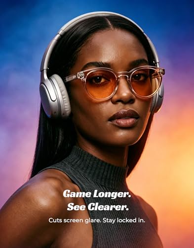 Image of TIJN Blue Light Blocking Glasses Men Women Vintage Thick Round Rim Frame Eyeglasses