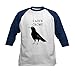 CafePress I Love Crows Baseball Jersey Kids Cotton Baseball Jersey, 3/4 Raglan Sleeve Shirt Navy/White