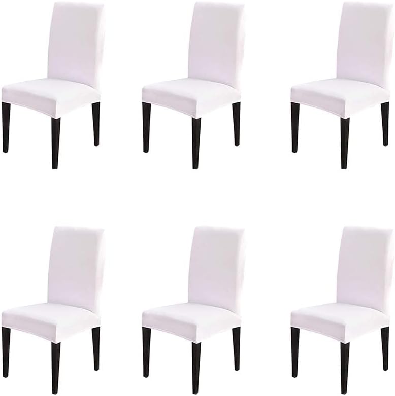 Coprisedie Con Schienale 6 Pezzi - Elasticizzati, Lavabili, Beige, Per Cucina E Soggiorno - Foto 12