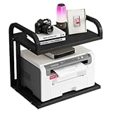 Design unique : le support de rangement pour imprimante à 2 couches vous offre plus de torage. Livre de table pour répondre à vos besoins différents et profiter pleinement de votre bureau.