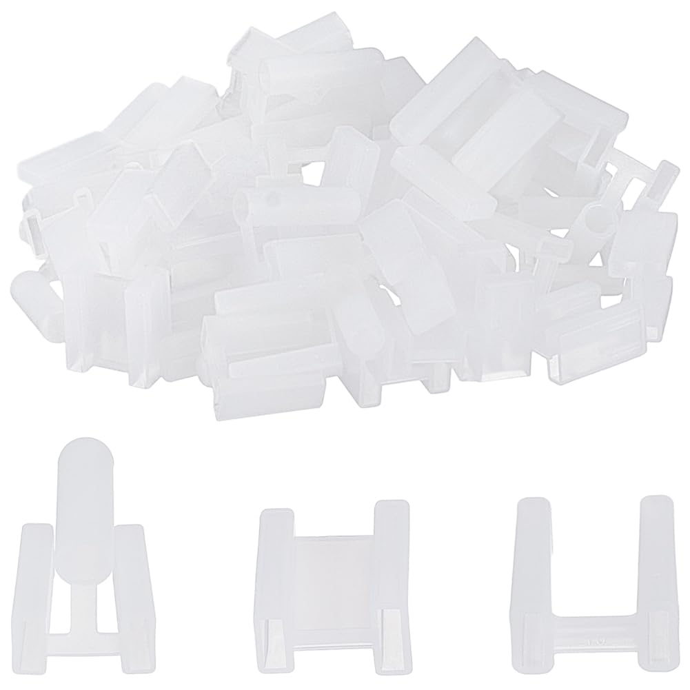 CREATCABIN 90Pcs 3Styles Cord Prong Cover Plastic Plug Covers Prong Protector Power Plug Clear Safety Cap Plug Outlet Cover 3 Prong&2 Prong Protector Caps Dust for Home Office Power Socket 1.6x2cm