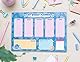 Grupo Erik Wochenplaner Block A4 Kalender Planer Disney Stitch - Tischplaner A4 - Tischkalender ohne Datum - Schreibtischunterlage Papier