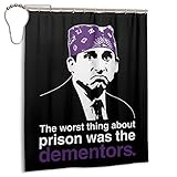 The Office Shower Curtain for Gift, Schrute Farms Bathroom Curtain with Rust-Resistant Metal Hooks,...