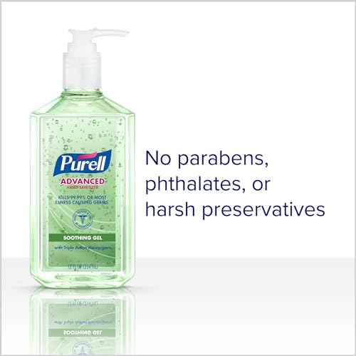 image for PURELL Advanced Hand Sanitizer Soothing Gel, Fresh Scent, 12 fl oz Pum