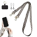 Confortable et polyvalent : le cordon pour téléphone portable est conçu pour un usage quotidien et maintient votre téléphone, il arbore un imprimé assorti pour plus de confort et d'élégance. son design polyvalent le rend idéal en bandoulière ou comme accessoire élégant pour votre sac, idéal au quotidien.