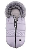 Saco de invierno dormir térmico para carrito silla de bebé universal abrigo polar Cottonmoose Moose North (NORTH MOOSE 873 GREY)