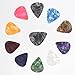 Cheerock Pack of 30 Celluloid Guitar Picks, Guitar Pick Plectrums for Bass, Electric, Acoustic Guitars, 3 Different Thickness Guitar Picks 0.46mm/0.71mm/0.96mm, Color Random