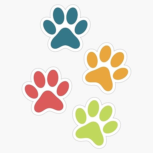 Magnet Pawprint Magnetic Vinyl Sticker Decal 5"