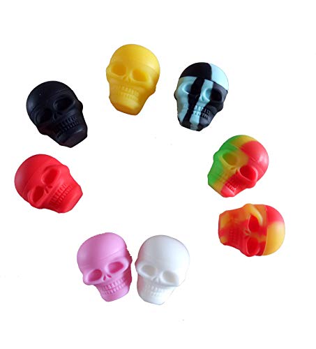 Gentcy 3ML 500pcs Skull Silicone Container Silicone Jar Nonstick