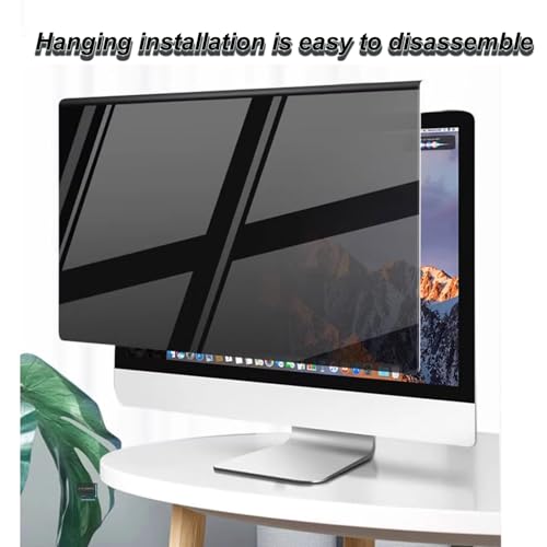 Image of 34 inch Privacy Screen for Computer Monitor, Protects Your Eyes from Glare and Blue Light, Hanging Anti-Spy 21:9 Privacy Screen Protection Shield (32.09 inch X 14.37 inch)