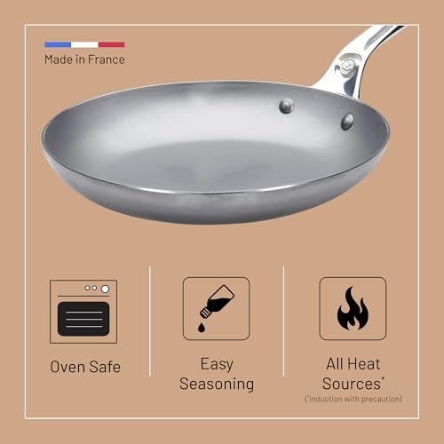 Poêle à omelette de Buyer 24 cm ustensile acier durable - 4