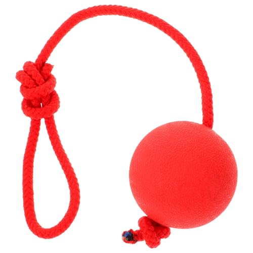 Abaodam Solid Elastic Dog Toy Pet Toys for Dogs Heavy Duty Pet Training Ball Red Random