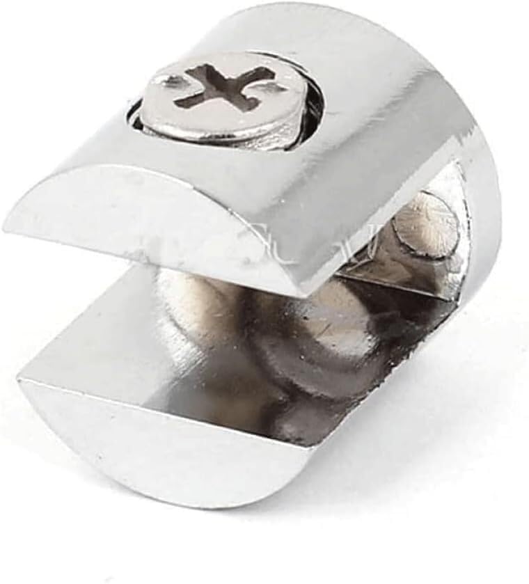 Supports en verre argentés réglables pour une fixation stable de clôture et balustrade
