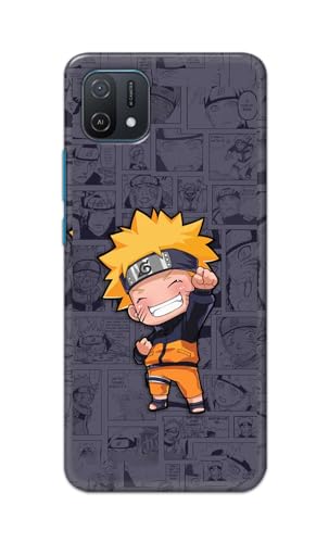 Image of Plastic Printfidaa Printed Hard Back Cover Case For Oppo A16K | A16E Back Cover (Famous Anime Cartoon Character) -112,Grey