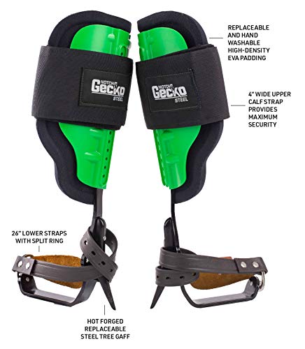 Notch Gecko Steel Climbers w/Tree Gaffs (Pair) (41150)