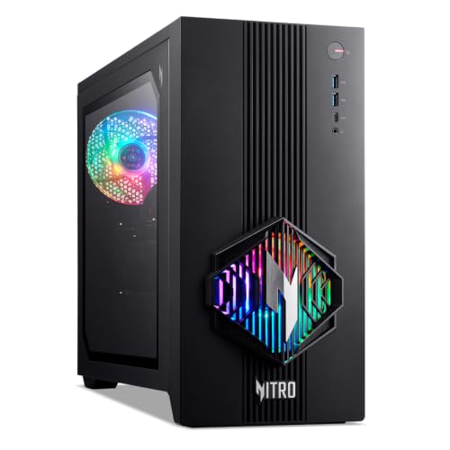 Acer Nitro 30 Windows 11 Home AMD Ryzen 7 8700F Radeon RX 9070 XT 32GB�������[ 1TB SSD RGB���C�e�B���O 120mm��p�t�@�� 2�� CPU�t�@�� 1�� �K���X�T�C�h�p�l�� W