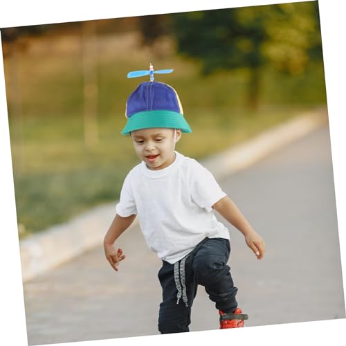 Sombrero de algodón para niños COLLBATH con hélice, ligero y transpirable 4