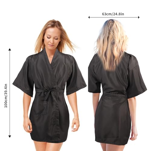 image for YELEGAI Barber Gown Robes Cape for Hair Cutting Dye Make Up Hairdressi