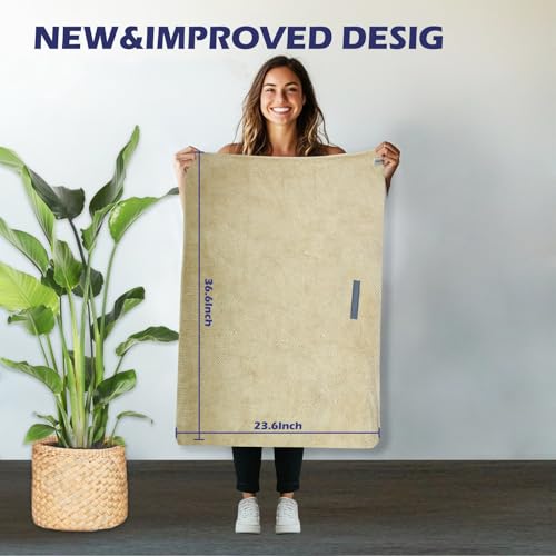 2 Pack Microfiber Hair Towel Wrap for Women, 23.6 Inches X 36.6 Inches, Super Absorbent, Soft, Fast Drying Turbans - Image 3