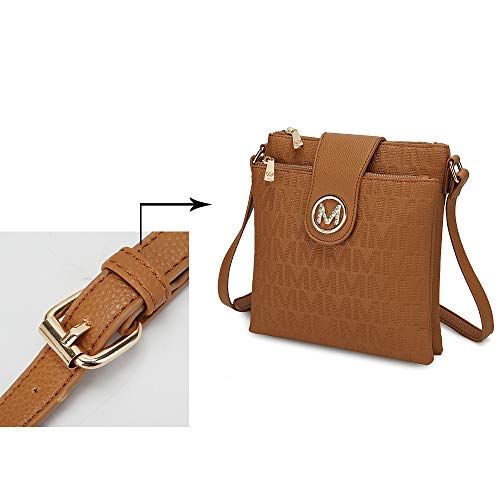 Bolsas transversais MKF para mulheres – tiras transversais, bolsa carteiro – bolsa de couro PU, bols