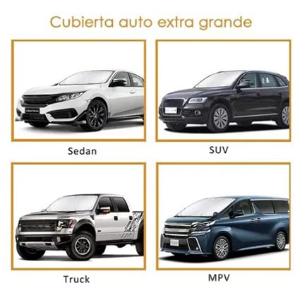 Lot de 6 Pare soleil de Pare brise de Voiture, Kit de Pare soleil de Voiture Pliable pour Vitres Avant Avec Revêtement Argenté, pour la Protection UV et Solaire, pour la Plupart des Accessoires