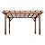 Backyard Discovery 14x10 ft All Cedar Wood Pergola, Durable, Quality Supported Structure, Snow and Wind Supported, Rot Resistant, Backyard, Deck, Garden, Patio, Outdoor Entertaining