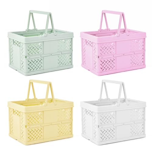 Encuentra la mejor selección de Organizador para dormitorio pequeño los 7 más buscados. 33 Paquete de 4 mini cestas de plástico para organizar,cesta de almacenamiento plegable, organizar y almacenamiento,cesta de almacenamiento apilable pequeña con asa,para aula,...