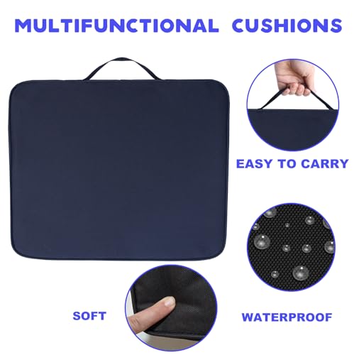 Kimi House KM-3PC-4CM 3 Pieces Indoor & Outdoor Chair Cushion, Boat Canoe Kayak Seat, Stadium Seating thumb #2