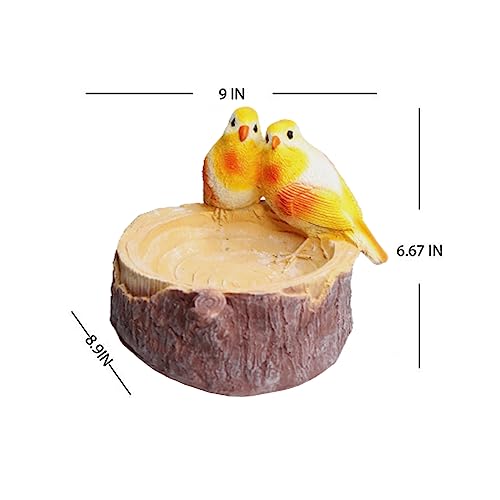 Image of Wonderland Decorative Resin Love Bird Feeder /Bird Bath (Home Decor, Garden Decor, Gift Item, Balcony)