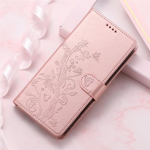 Étui Galaxy S23 Plus gris antichoc housse portefeuille papillon - 4